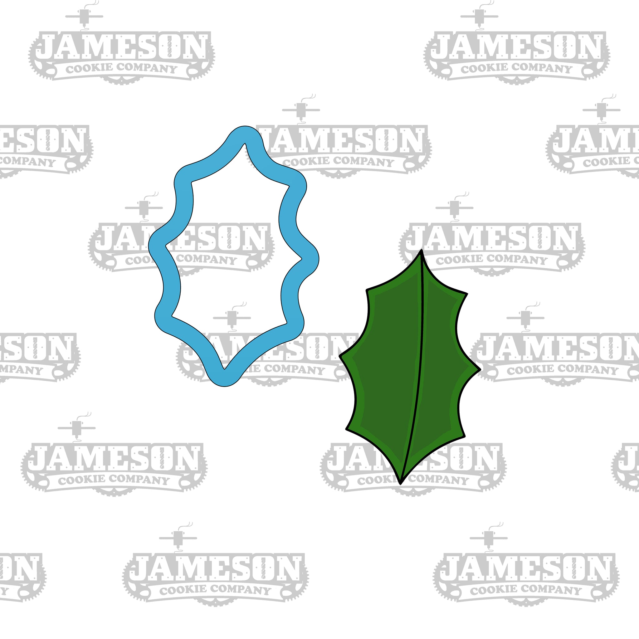 Christmas Holly Leaf Cookie Cutter - Holiday Cutter