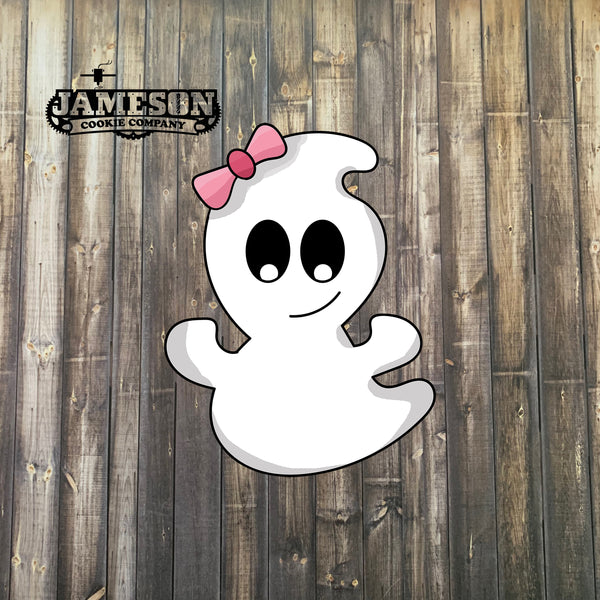 Cute Girl Ghost Cookie Cutter - Girly Ghost Cookie Cutter