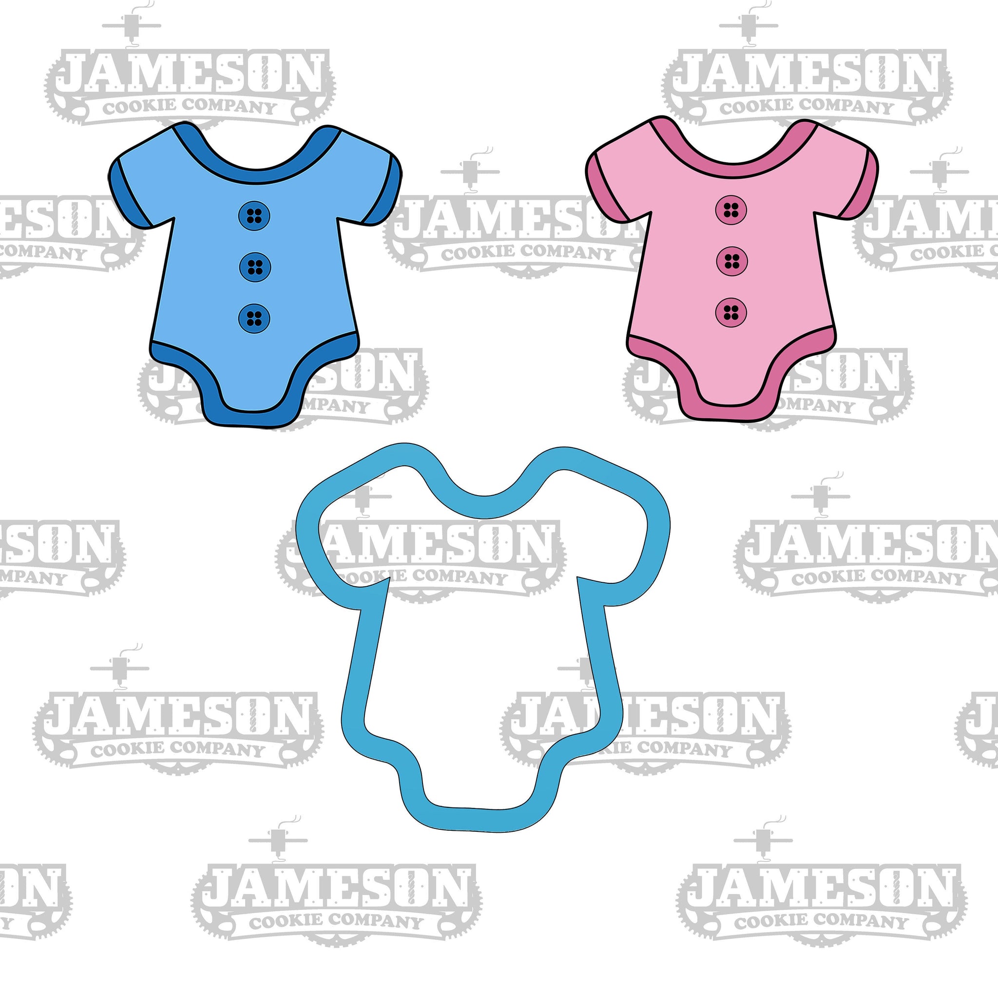 Baby Onsie Cookie Cutter - Baby Shower - Fondant Cutter