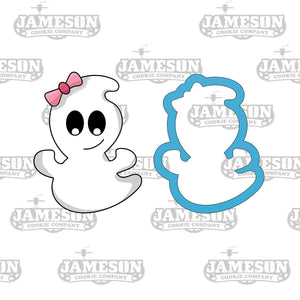 Cute Girl Ghost Cookie Cutter - Girly Ghost Cookie Cutter – Jameson Cookie  Company