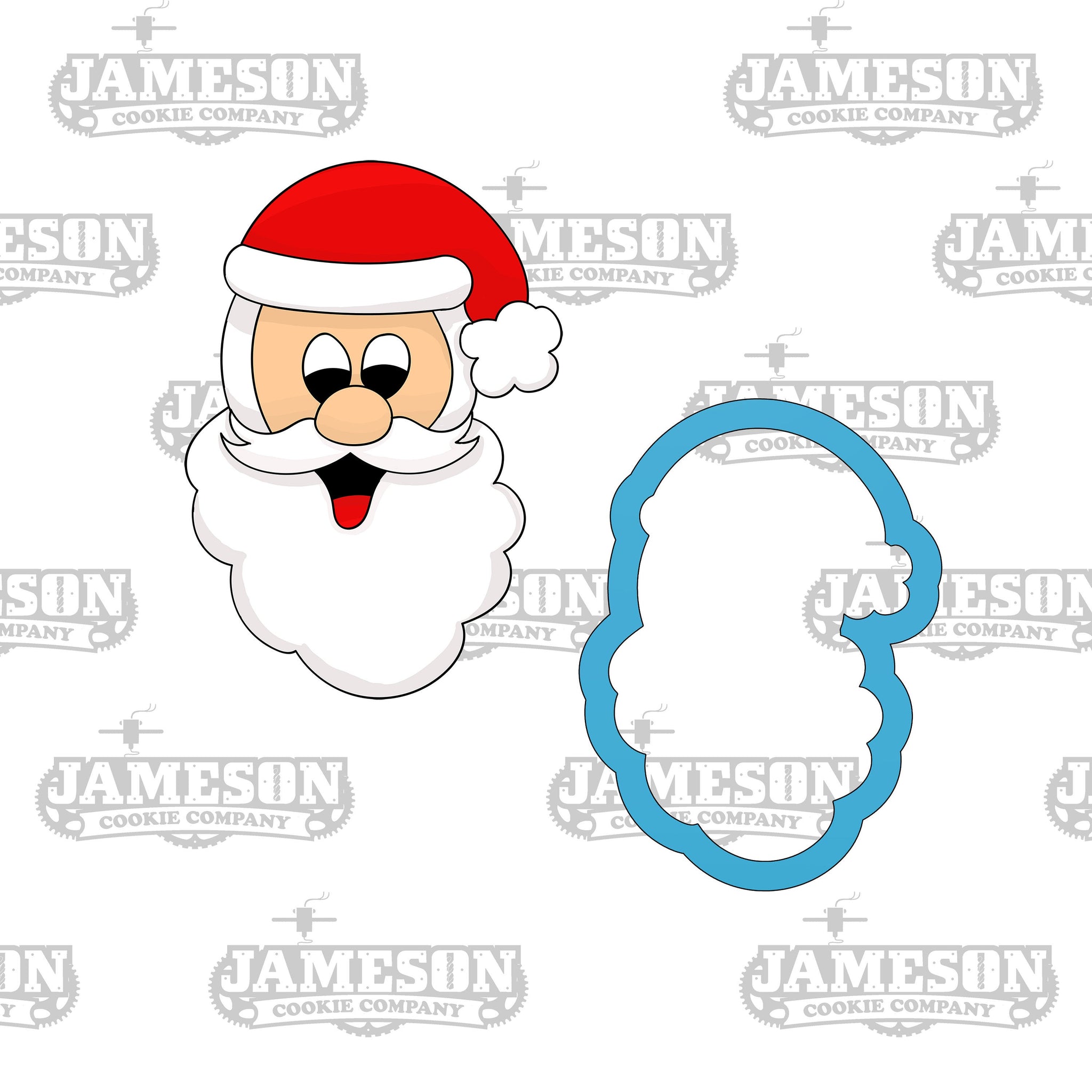 Santa Cookie Cutter - Santa Clause Face - Christmas