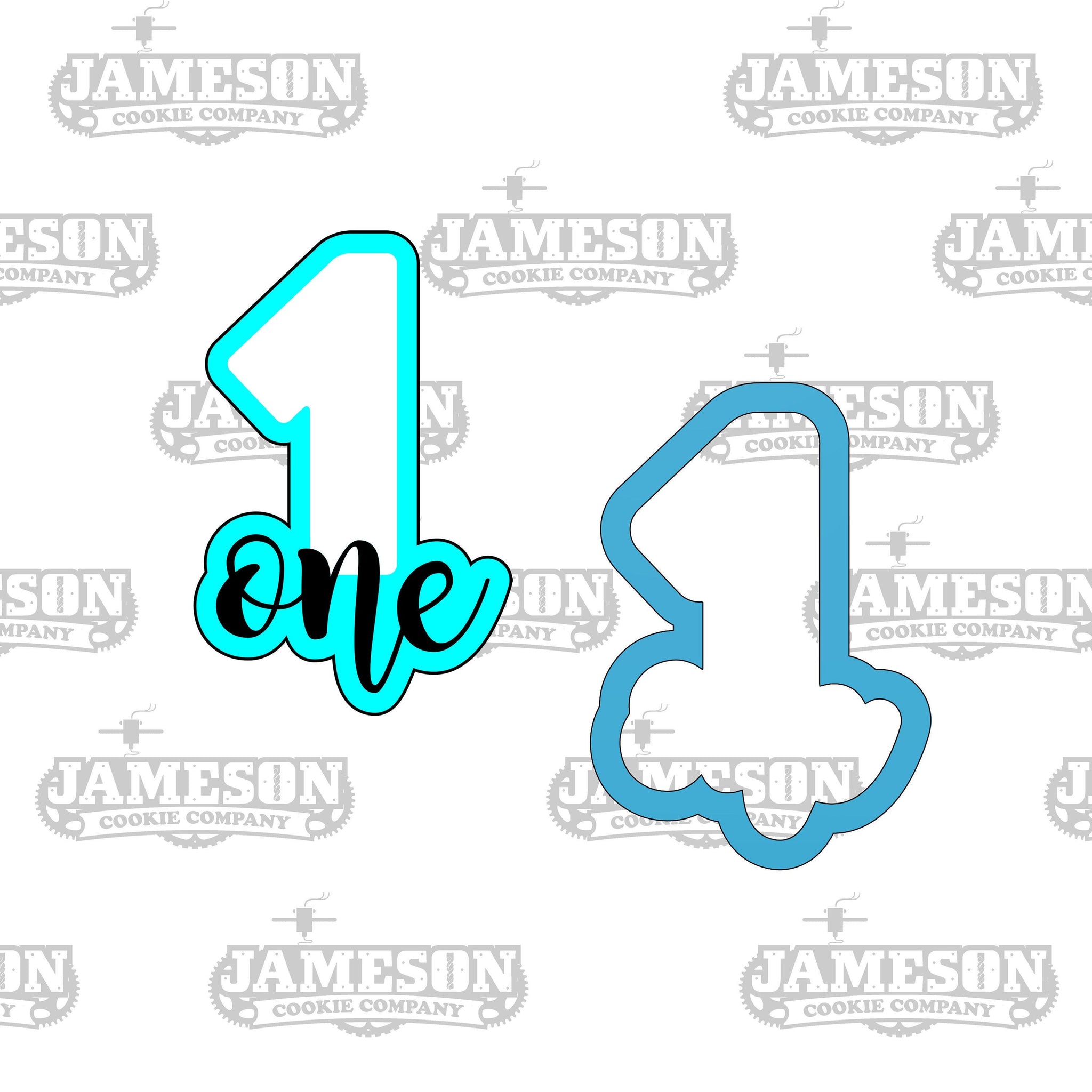 NUMBER ONE 1 BIRTHDAY ANNIVERSARY LARGE SIZE 4 COOKIE CUTTER USA PR3801