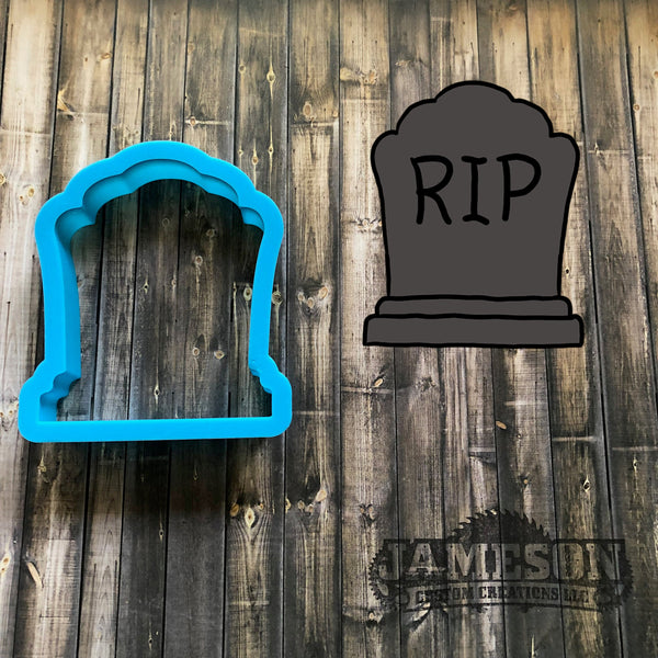 Tombstone Cookie Cutter - Headstone Cookie Cutter - Halloween