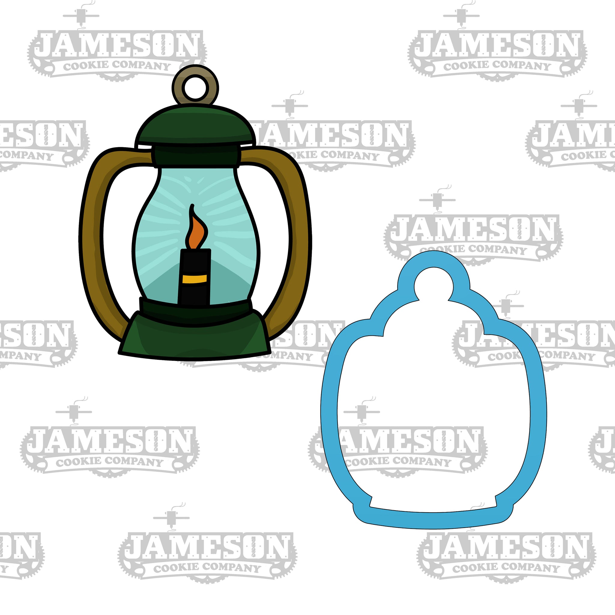 Camping Lantern Cookie Cutter - Camping Light - Candlelight