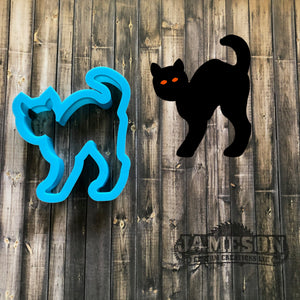 Cat Cookie Cutter - Spooky Black Cat Cookie Cutter