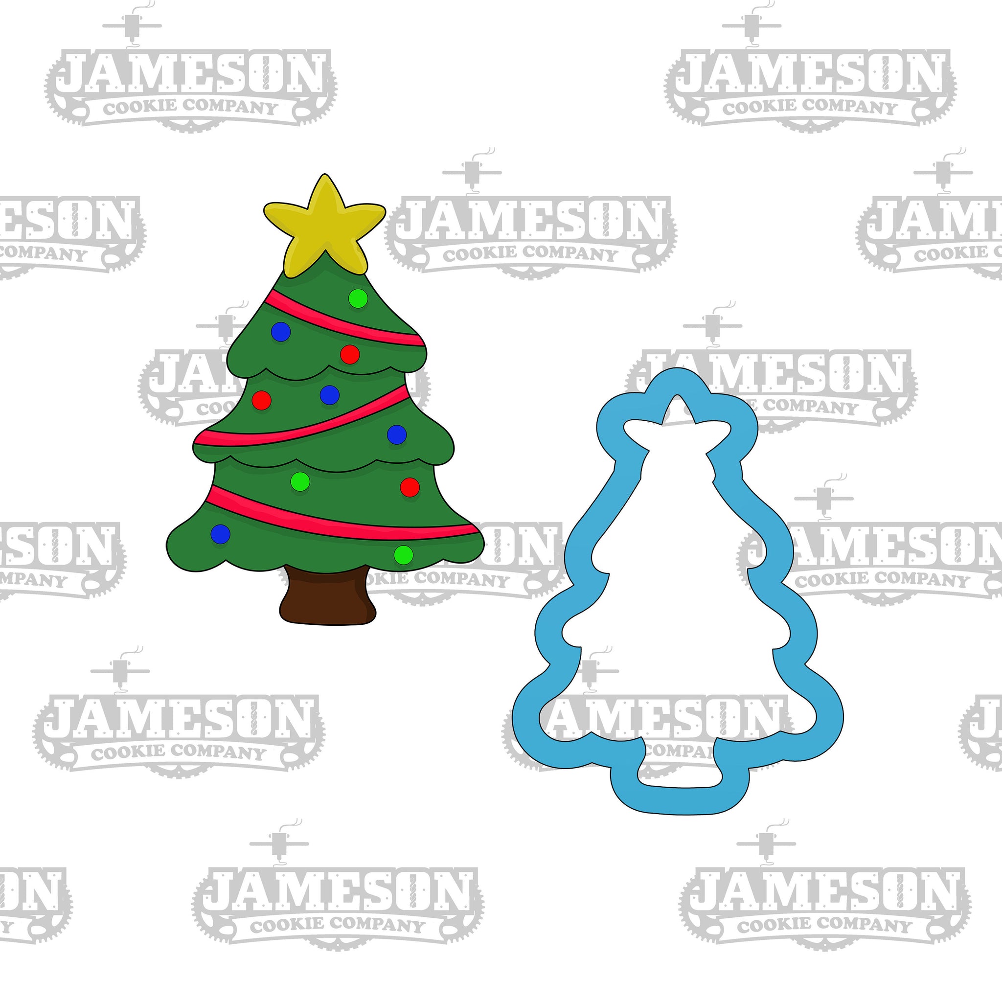Christmas Tree with Star Cookie Cutter