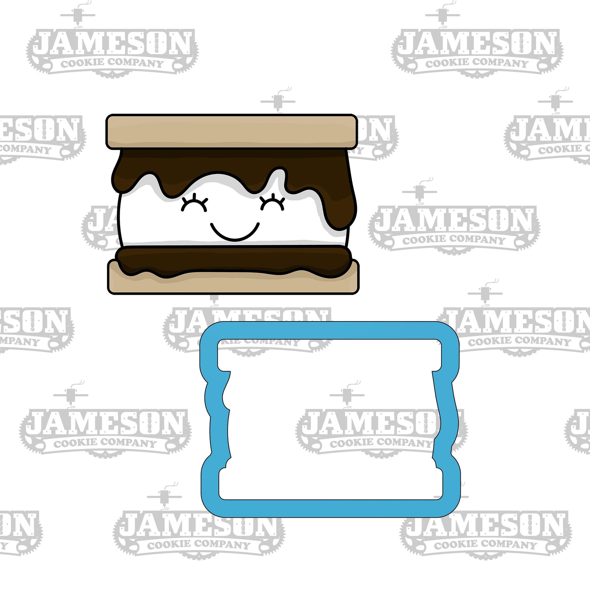 Camping Smore Cookie Cutter - Chubby S'mores Cookie Cutter
